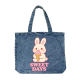 Sweet Days Bunny Denim Tote Bag
