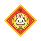 Sweet Rabbit Zodiac Door Plaque (8×8)